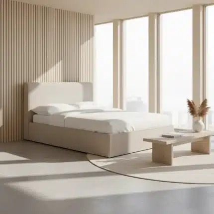 سرير - خشب ام دي اف- رمادي - متعدد المقاسات - W-476