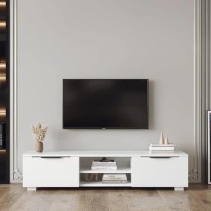 مكتبه تليفزيون بدرجين ابيض _ ST-38