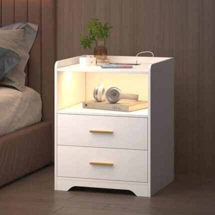 كمود  ابيض بدرجين ورف مفتوح وليد _ ST-29