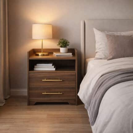 كمود  بنى بدرجين ورف مفتوح _ ST-55