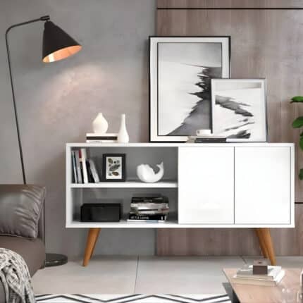 بوفيه، 120 سم، أبيض - W-703