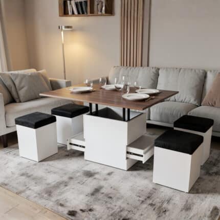 ترابيزة قهوة بميكانزم سفرة _ W-729